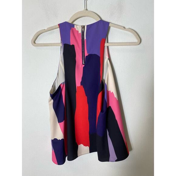 Crosby by Mollie Burch Red Pink Purple Racerback Blouse Sz XS - Picture 2 of 3